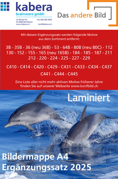 Aktualisierung 2025, laminiert - Format A4